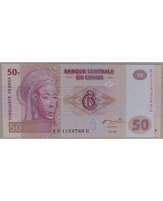 Конго 50 франков 2007 UNC арт. 3056-00006
